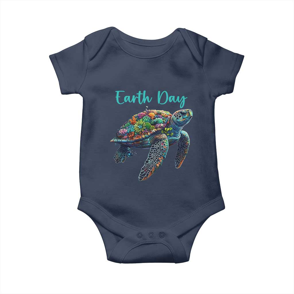 Sea Turtle Earth Day Baby Onesie Save The Earth