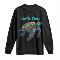 Sea Turtle Earth Day Long Sleeve Shirt Save The Earth
