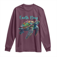 Sea Turtle Earth Day Long Sleeve Shirt Save The Earth