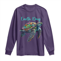 Sea Turtle Earth Day Long Sleeve Shirt Save The Earth