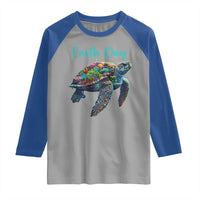 Sea Turtle Earth Day Raglan Shirt Save The Earth
