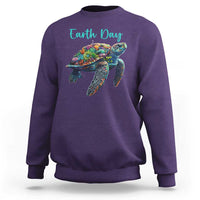 Sea Turtle Earth Day Sweatshirt Save The Earth