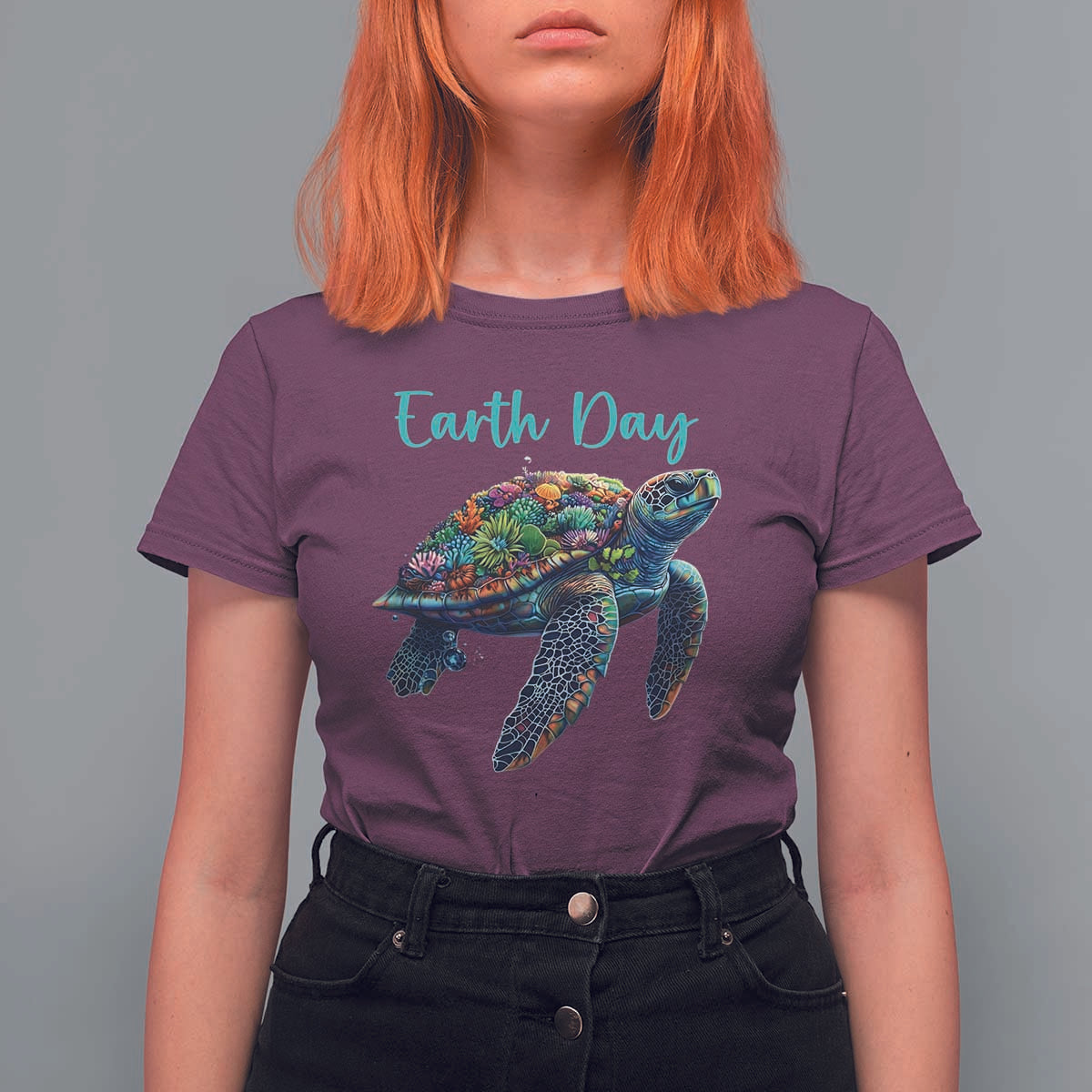 Sea Turtle Earth Day T Shirt For Women Save The Earth