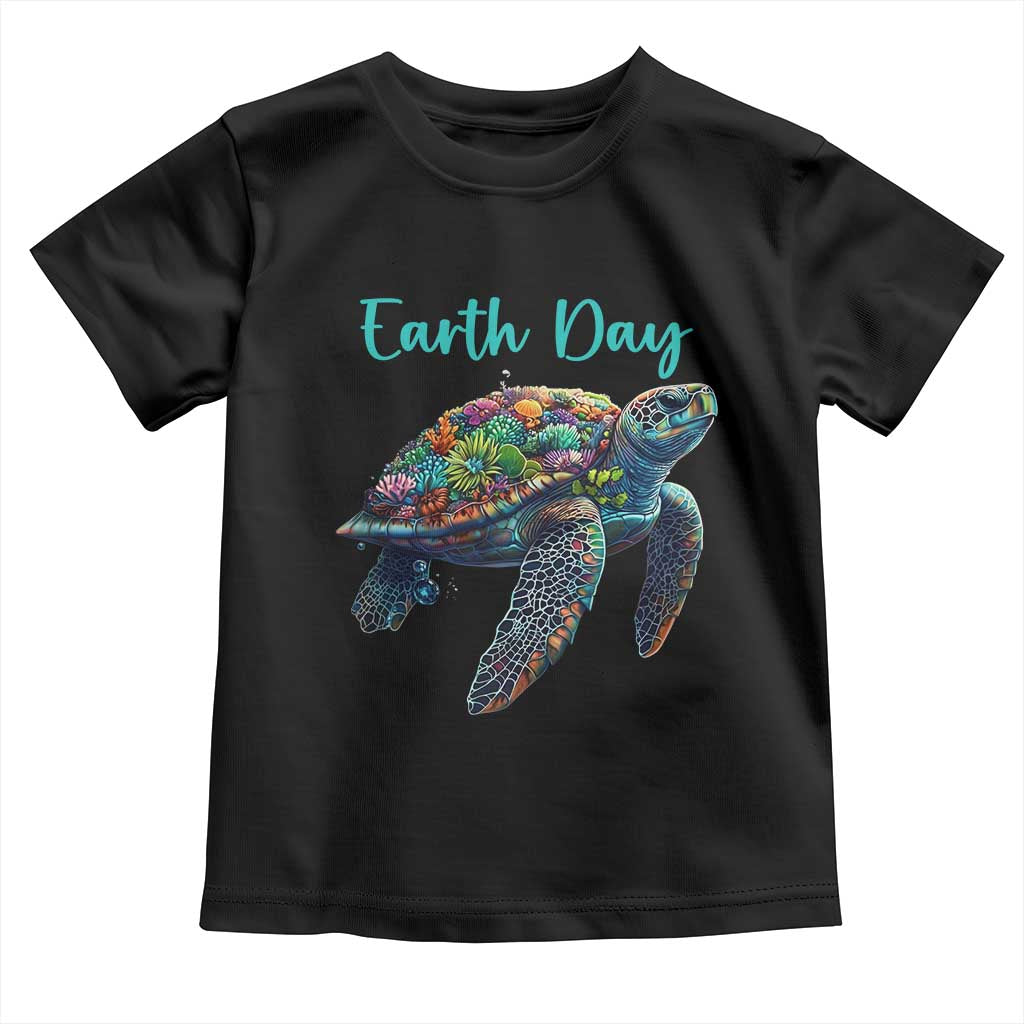 Sea Turtle Earth Day Toddler T Shirt Save The Earth