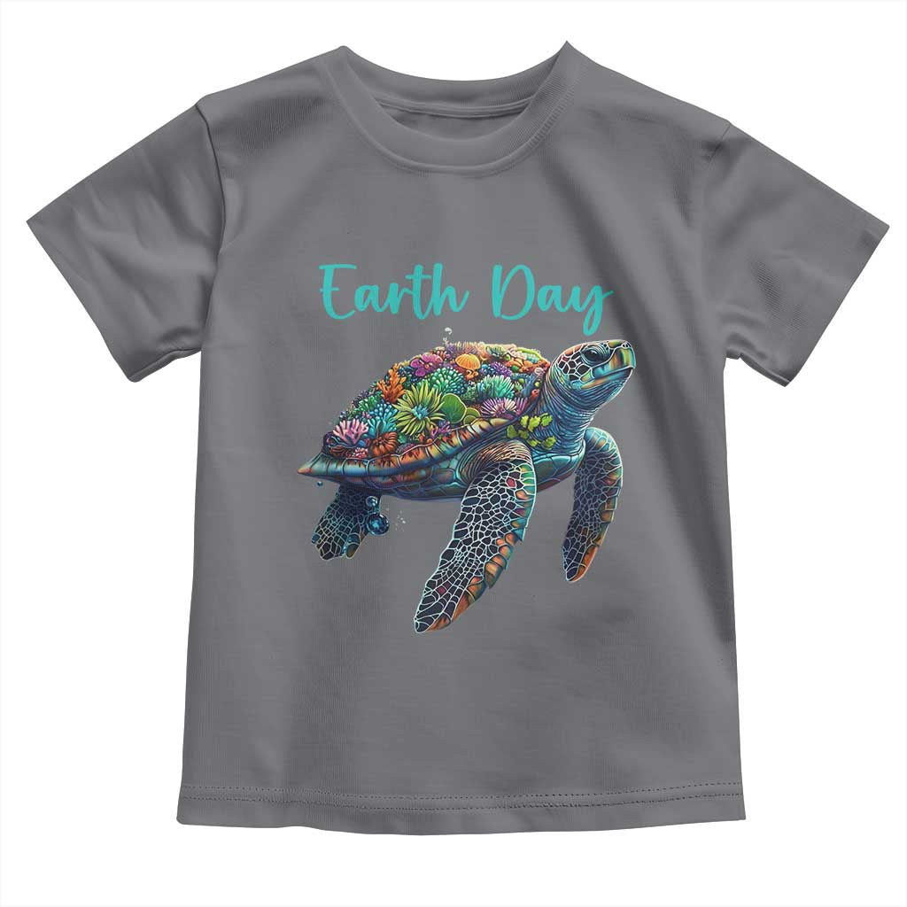 Sea Turtle Earth Day Toddler T Shirt Save The Earth