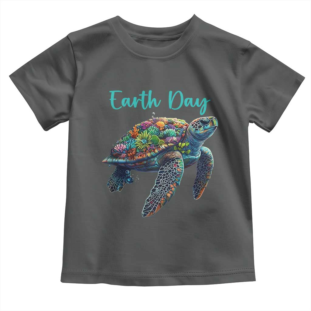 Sea Turtle Earth Day Toddler T Shirt Save The Earth