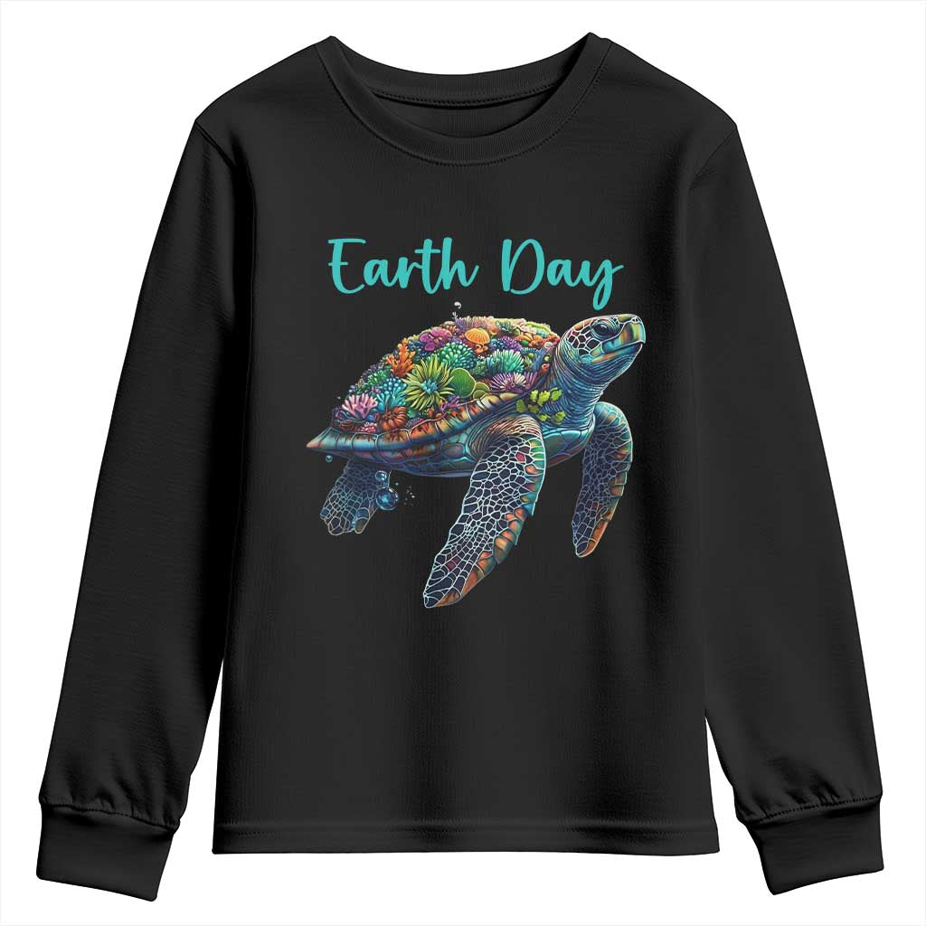Sea Turtle Earth Day Youth Sweatshirt Save The Earth