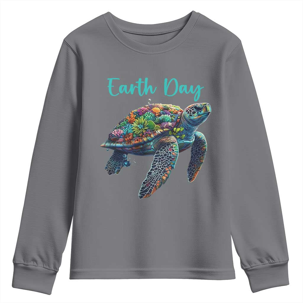 Sea Turtle Earth Day Youth Sweatshirt Save The Earth