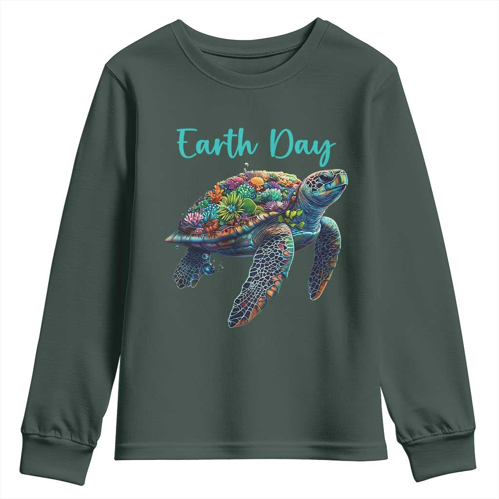 Sea Turtle Earth Day Youth Sweatshirt Save The Earth