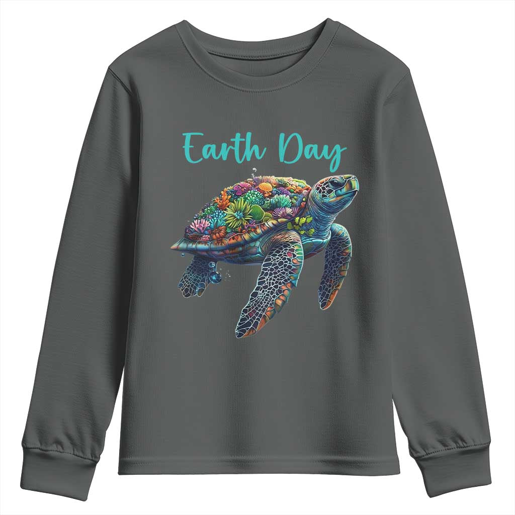 Sea Turtle Earth Day Youth Sweatshirt Save The Earth