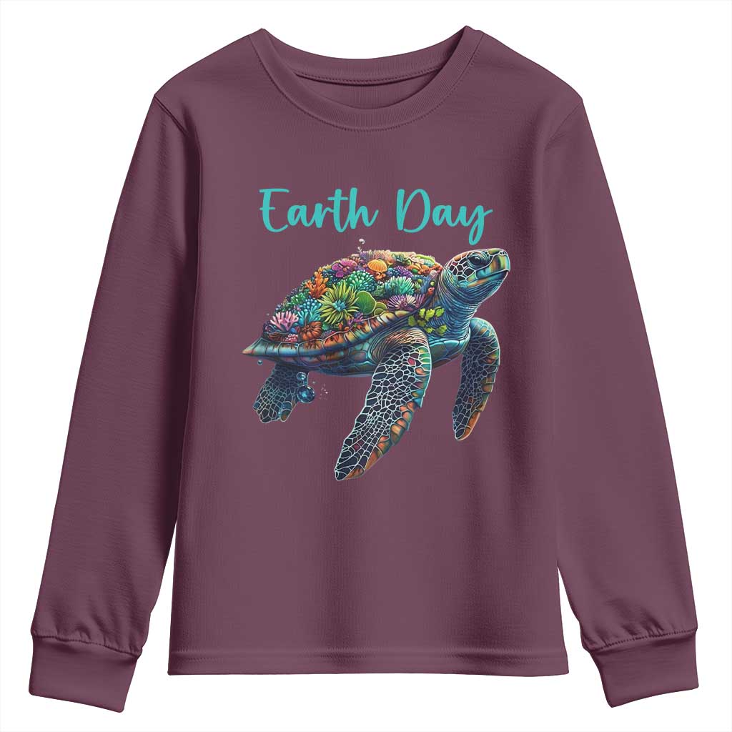 Sea Turtle Earth Day Youth Sweatshirt Save The Earth