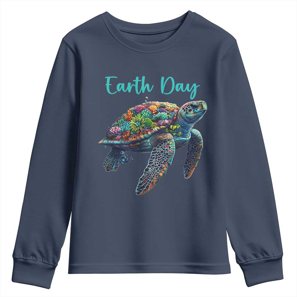 Sea Turtle Earth Day Youth Sweatshirt Save The Earth