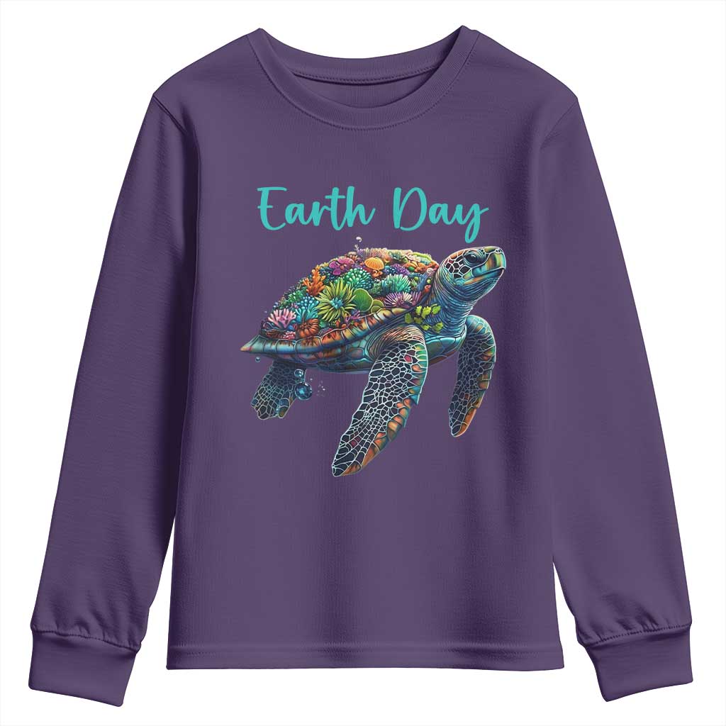 Sea Turtle Earth Day Youth Sweatshirt Save The Earth