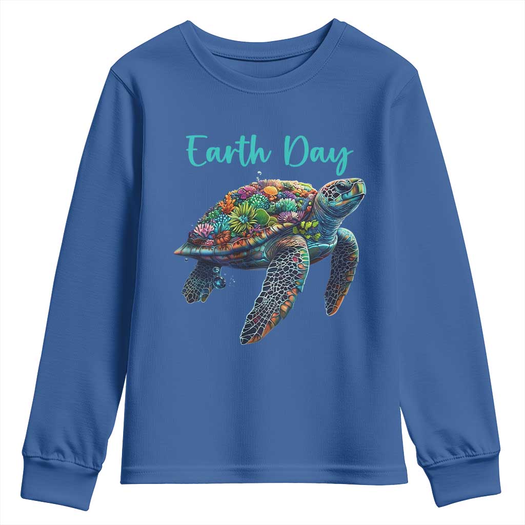 Sea Turtle Earth Day Youth Sweatshirt Save The Earth
