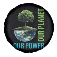 Our Power Our Planet Spare Tire Cover Earth Day 2025