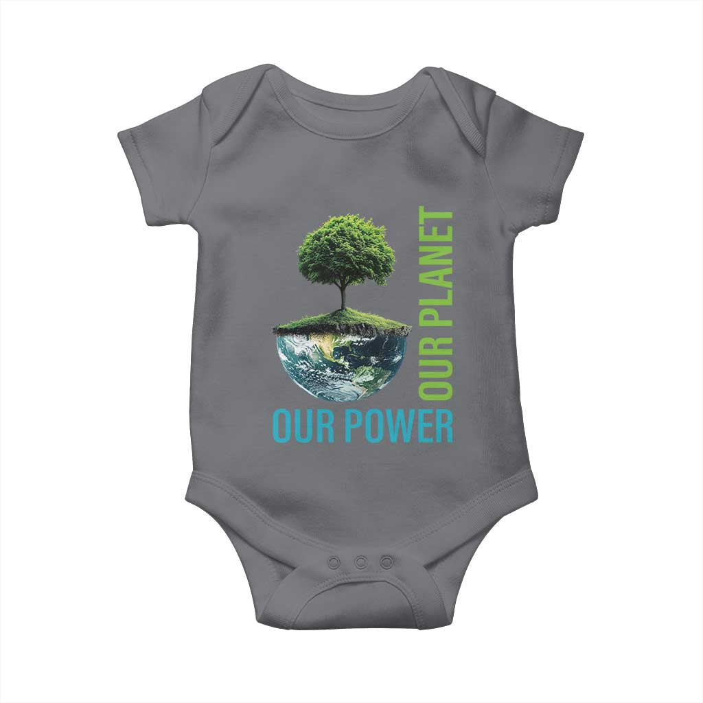 Our Power Our Planet Baby Onesie Earth Day 2025