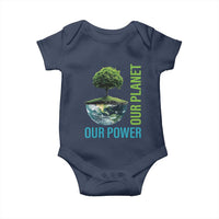 Our Power Our Planet Baby Onesie Earth Day 2025