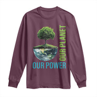 Our Power Our Planet Long Sleeve Shirt Earth Day 2025