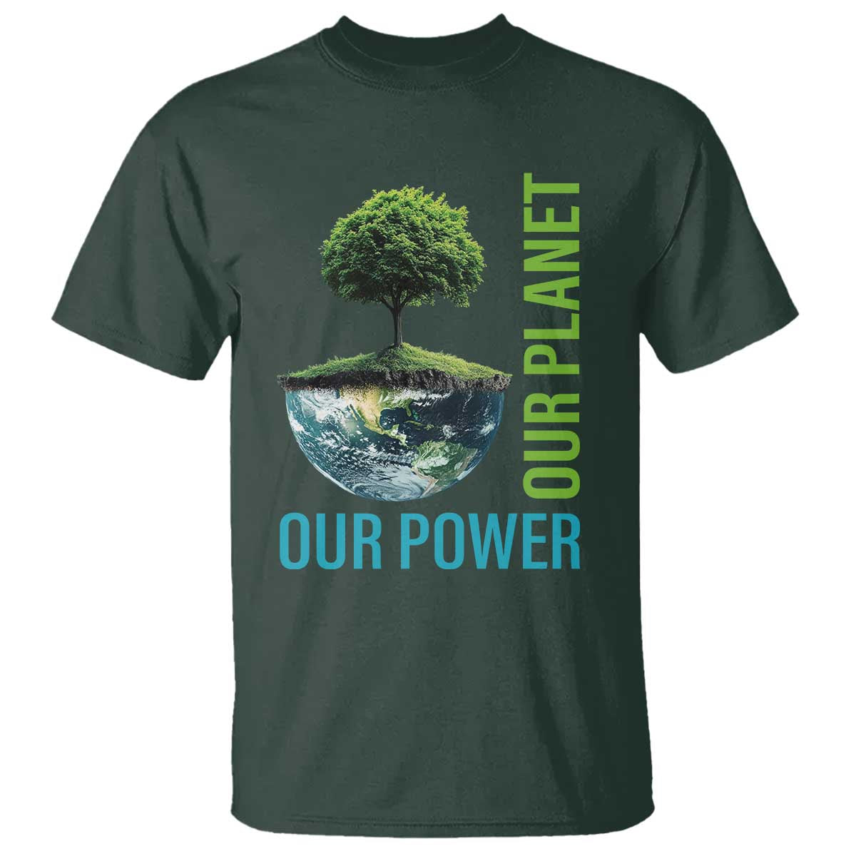 Our Power Our Planet T Shirt Earth Day 2025