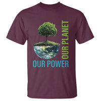 Our Power Our Planet T Shirt Earth Day 2025