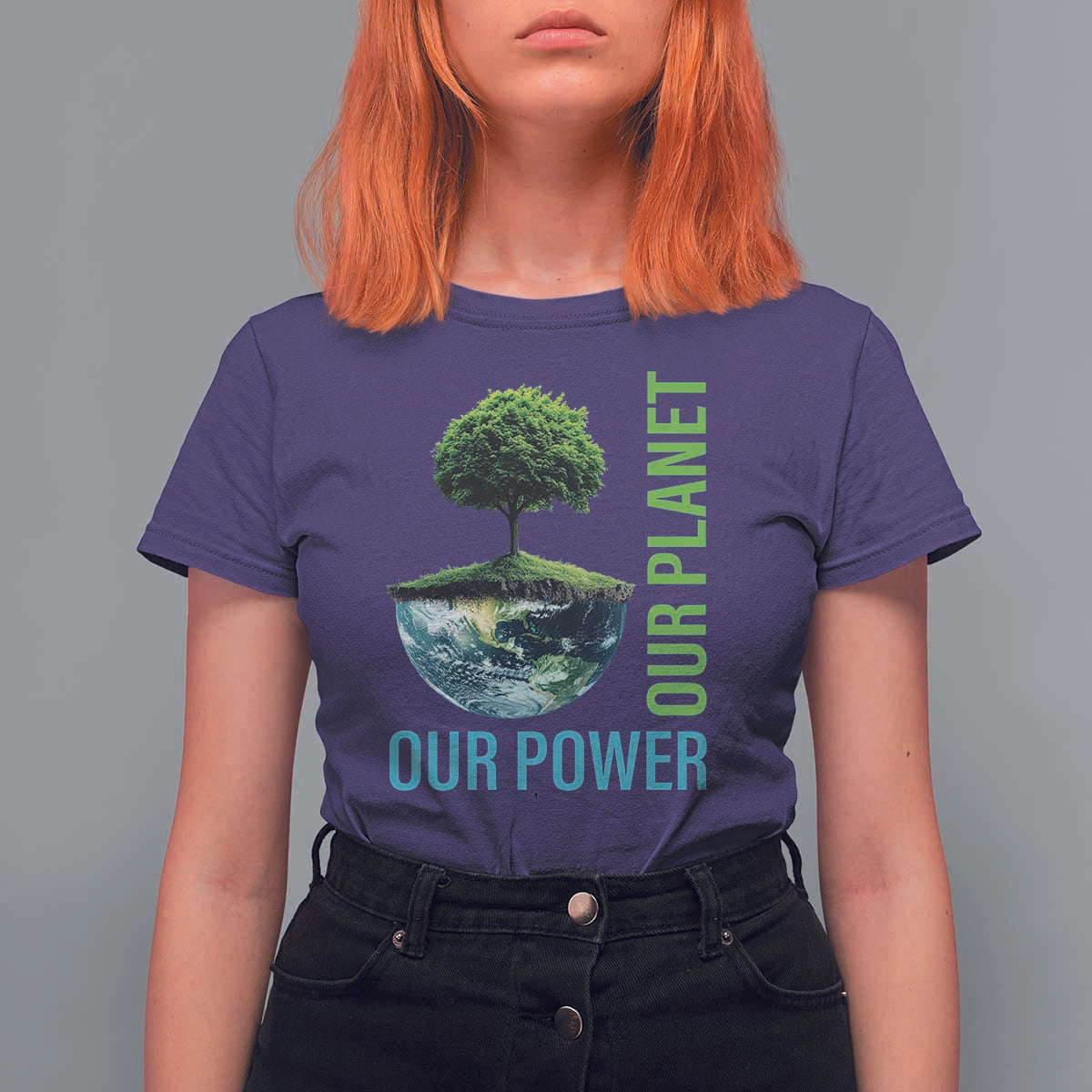 Our Power Our Planet T Shirt For Women Earth Day 2025