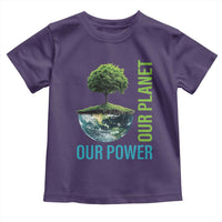 Our Power Our Planet Toddler T Shirt Earth Day 2025