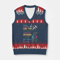 Protect Environment V-Neck Knit Sweater Vest Unless Someone Like You Cares A Whole Awful Lot - Wonder Print Shop