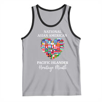AAPI Heritage Month Tank Top National Asian American and Pacific Islander Countries Flag Heart