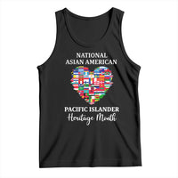 AAPI Heritage Month Tank Top National Asian American and Pacific Islander Countries Flag Heart