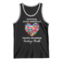 AAPI Heritage Month Tank Top National Asian American and Pacific Islander Countries Flag Heart
