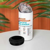 AAPI Heritage Month 4 in 1 Can Cooler Tumbler Asian American and Pacific Islander Countries Pride