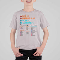 AAPI Heritage Month T Shirt For Kid Asian American and Pacific Islander Countries Pride