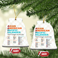 AAPI Heritage Month Ceramic Ornament Asian American and Pacific Islander Countries Pride - Wonder Print Shop