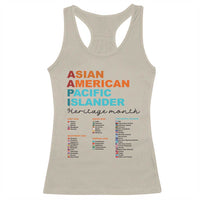 AAPI Heritage Month Racerback Tank Top Asian American and Pacific Islander Countries Pride