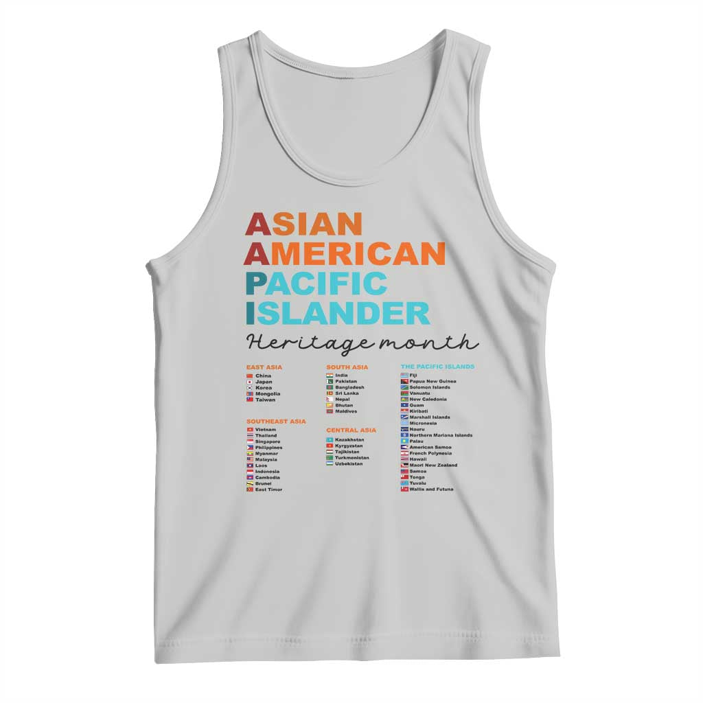 AAPI Heritage Month Tank Top Asian American and Pacific Islander Countries Pride