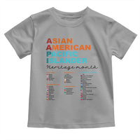 AAPI Heritage Month Toddler T Shirt Asian American and Pacific Islander Countries Pride