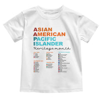 AAPI Heritage Month Toddler T Shirt Asian American and Pacific Islander Countries Pride