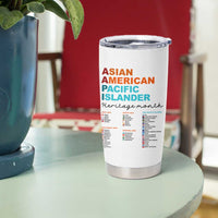 AAPI Heritage Month Tumbler Cup Asian American and Pacific Islander Countries Pride