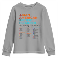 AAPI Heritage Month Youth Sweatshirt Asian American and Pacific Islander Countries Pride