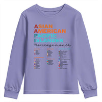 AAPI Heritage Month Youth Sweatshirt Asian American and Pacific Islander Countries Pride