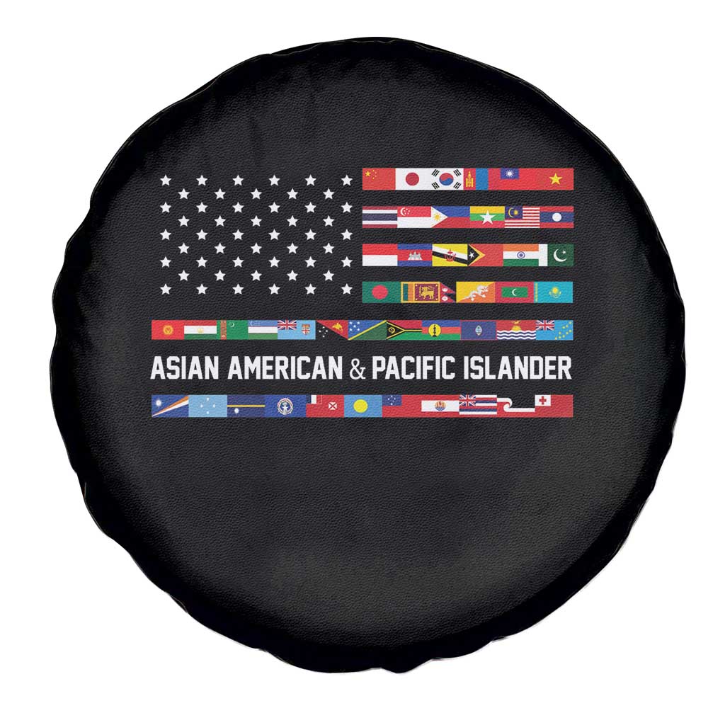 AAPI Heritage Month Spare Tire Cover Asian American and Pacific Islander USA Flag