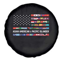 AAPI Heritage Month Spare Tire Cover Asian American and Pacific Islander USA Flag