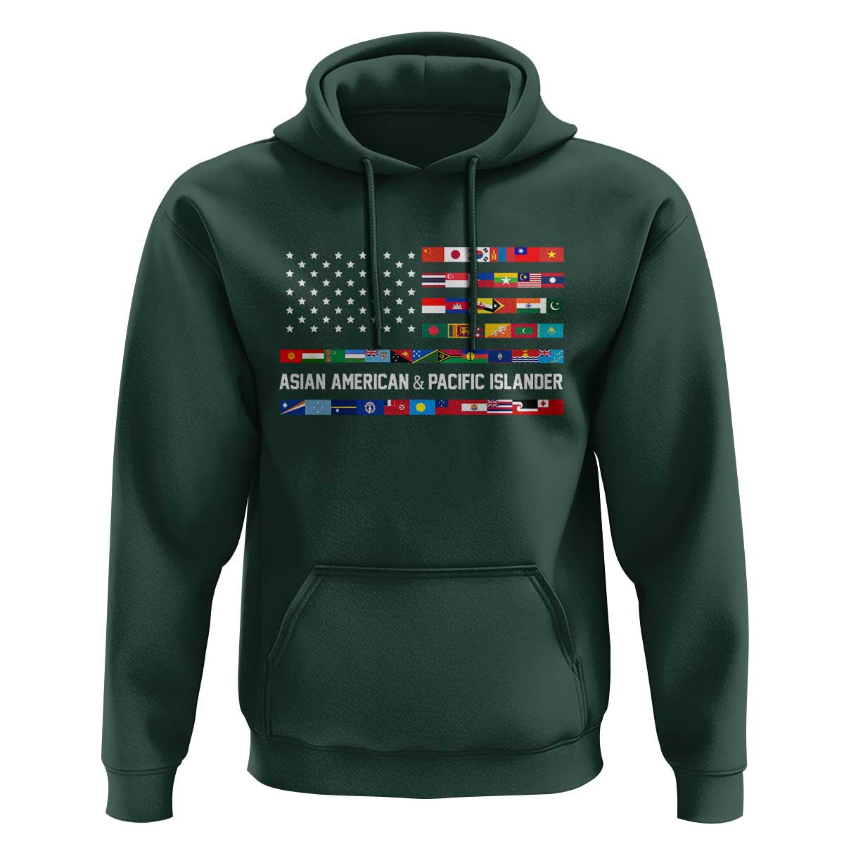 AAPI Heritage Month Hoodie Asian American and Pacific Islander USA Flag