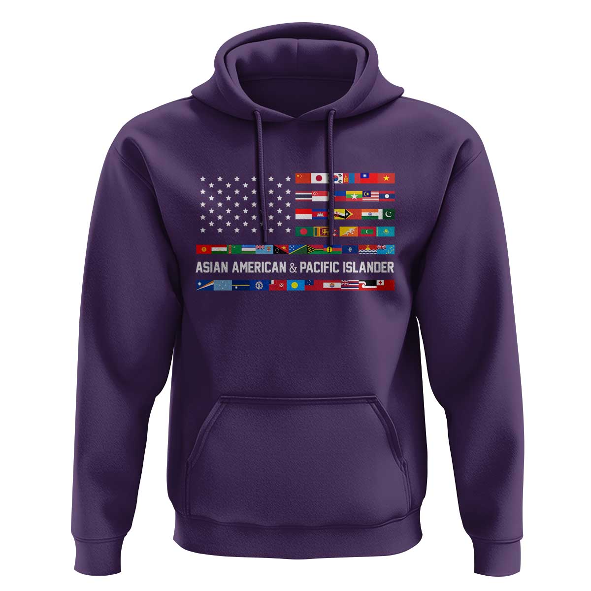 AAPI Heritage Month Hoodie Asian American and Pacific Islander USA Flag