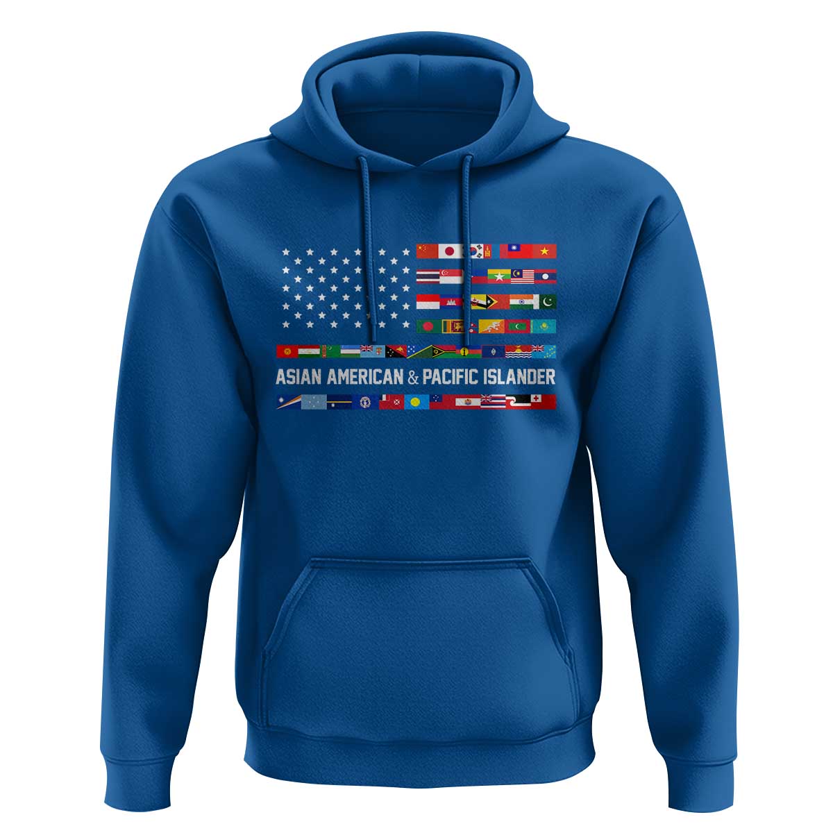 AAPI Heritage Month Hoodie Asian American and Pacific Islander USA Flag