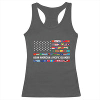 AAPI Heritage Month Racerback Tank Top Asian American and Pacific Islander USA Flag