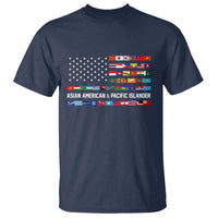 AAPI Heritage Month T Shirt Asian American and Pacific Islander USA Flag