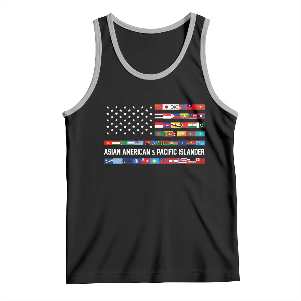 AAPI Heritage Month Tank Top Asian American and Pacific Islander USA Flag
