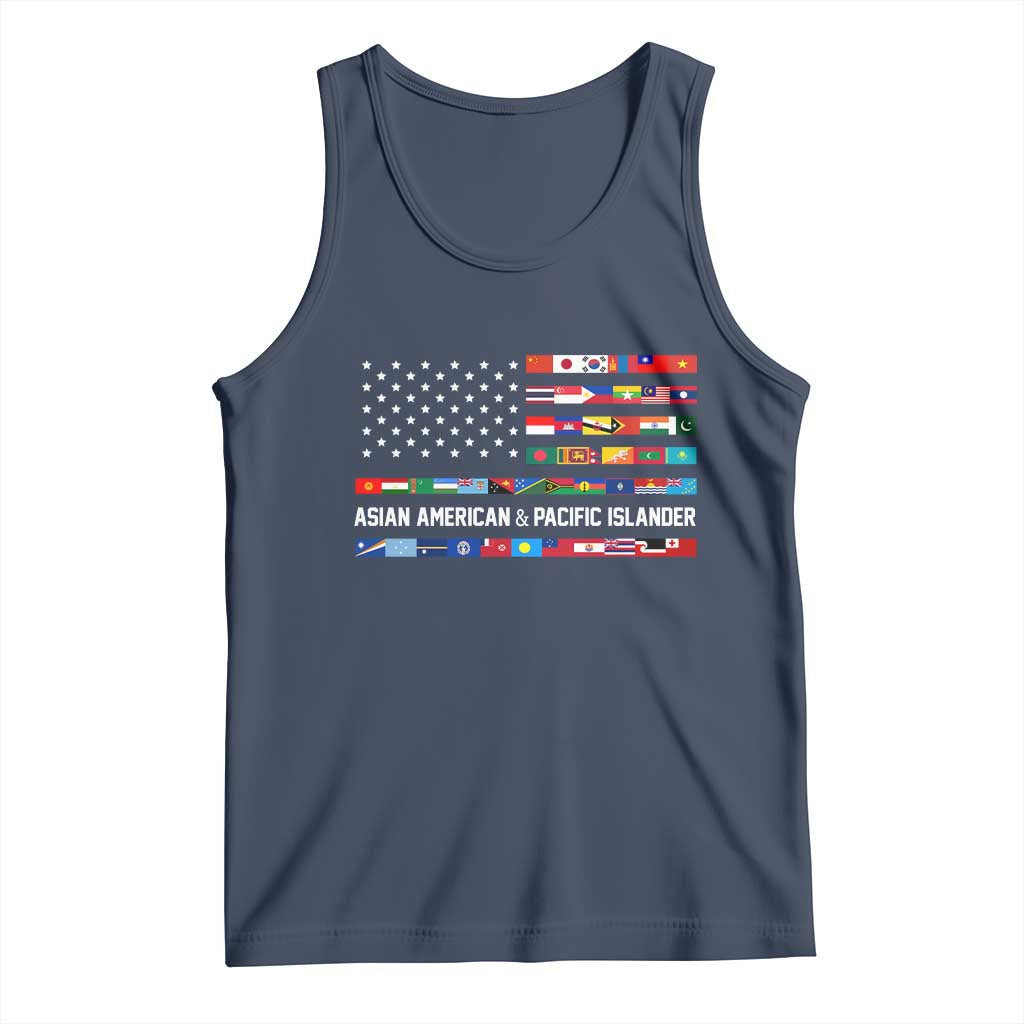 AAPI Heritage Month Tank Top Asian American and Pacific Islander USA Flag