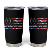 AAPI Heritage Month Tumbler Cup Asian American and Pacific Islander USA Flag
